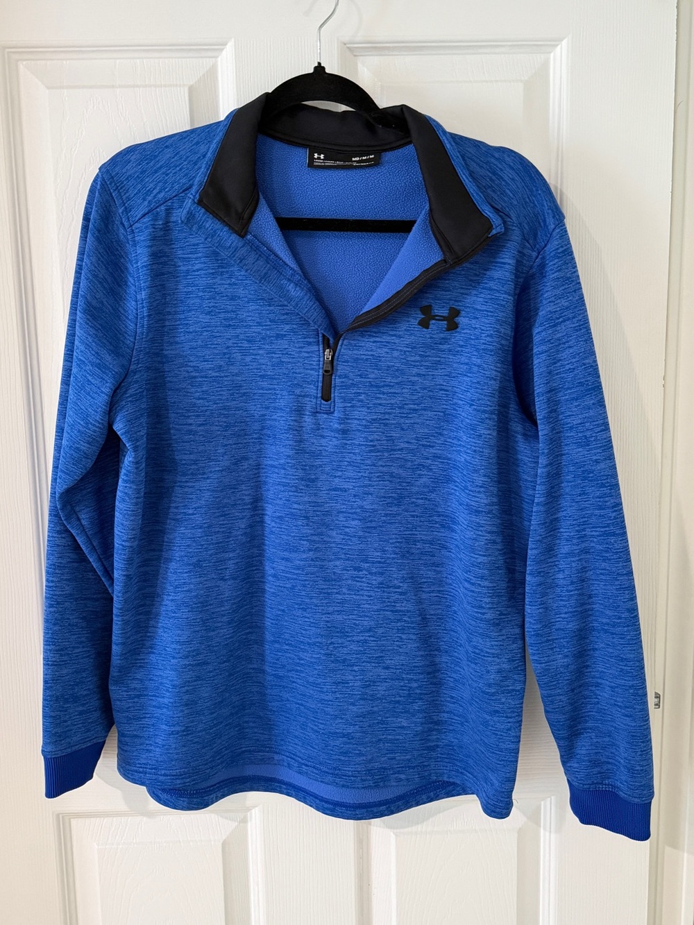 Under Armour Heathered Blue Performance Half-Zip Pullover
